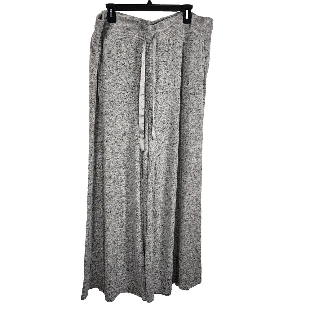 Torrid Womens Pants 3X Gray Super Soft Sleep Wide Leg Drawstring Lounge Pockets